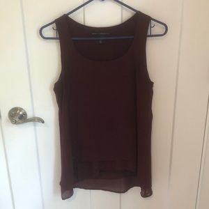 White House Black Market wine  colored blouse